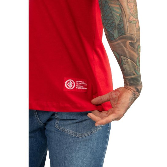 Camiseta Internacional Oficial Linha Torcedor Algodão Masculina