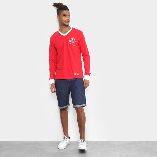 Camiseta Internacional Retro Mania 1975 Manga Longa Masculina