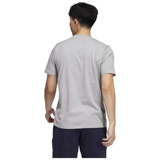 Camiseta Malha Adidas Masculina Linear Algodão Estampada