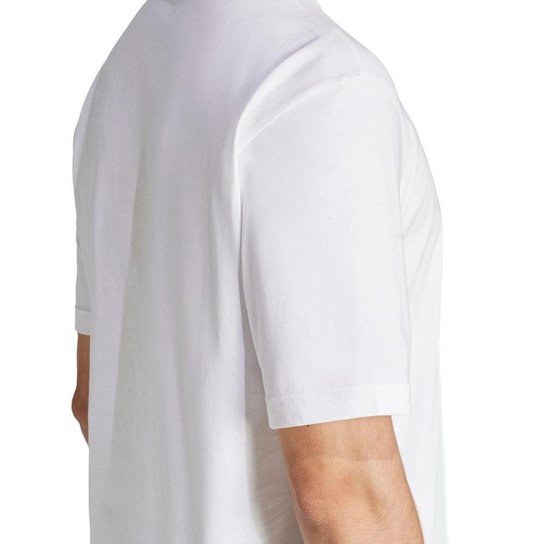Camiseta Masculina Adidas MC Logo Camuflada Branca - JI6770