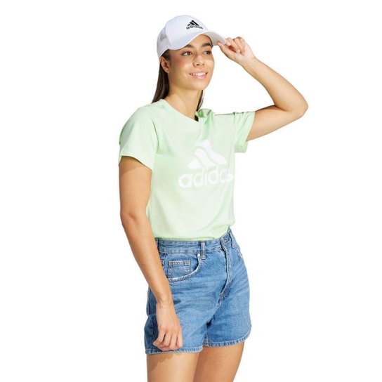 CAMISETA M/C BIG LOGO IR5409 - VERDE CLARO/BRANCO GG