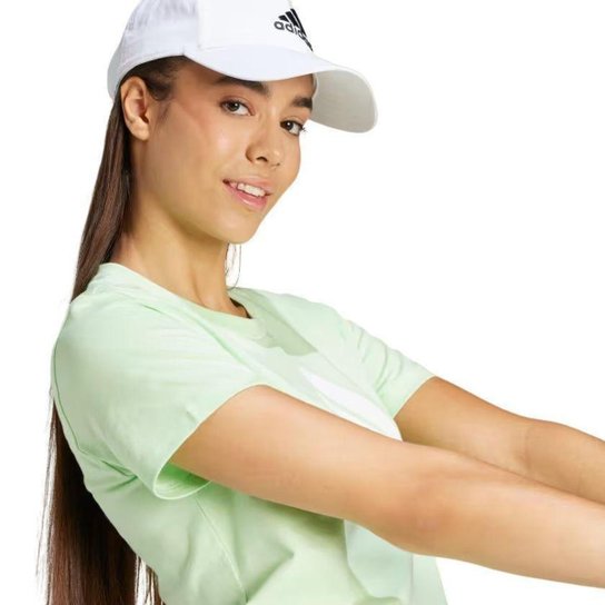 CAMISETA M/C BIG LOGO IR5409 - VERDE CLARO/BRANCO GG