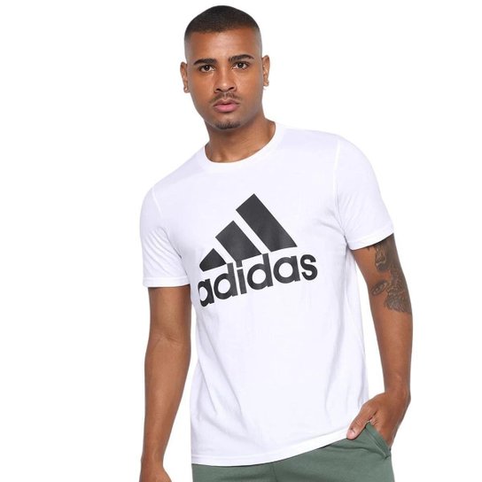 CAMISETA M/C BIG LOGO IV7457 - BRANCO/PRETO M