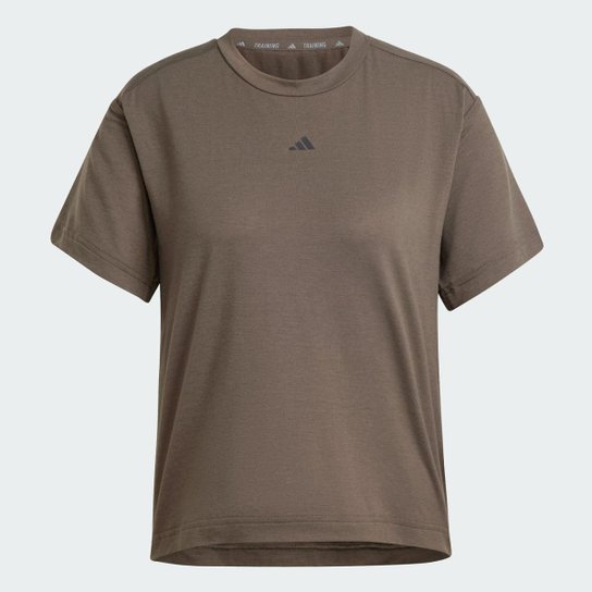 Camiseta Power Back-Cutout Três Listras Adidas Feminina