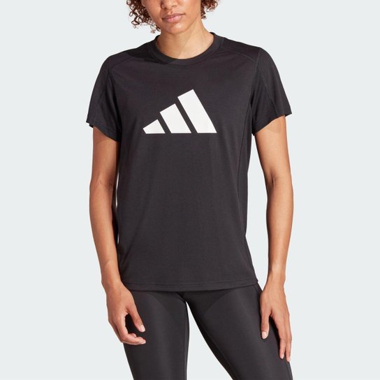 Camiseta Treino Adidas Train Essentials Big Performance Logo Feminina