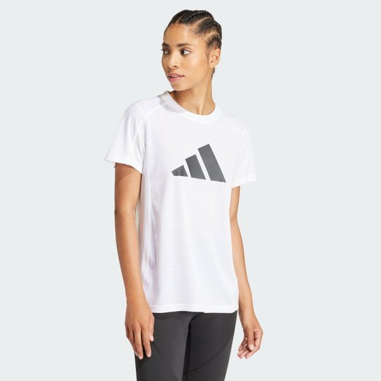 Camiseta Treino Adidas Train Essentials Big Performance Logo Feminina