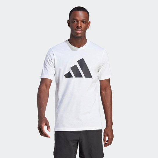 Camiseta Treino Manga Curta Logo Adidas