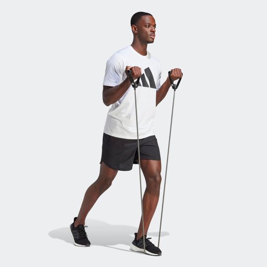 Camiseta Treino Manga Curta Logo Adidas