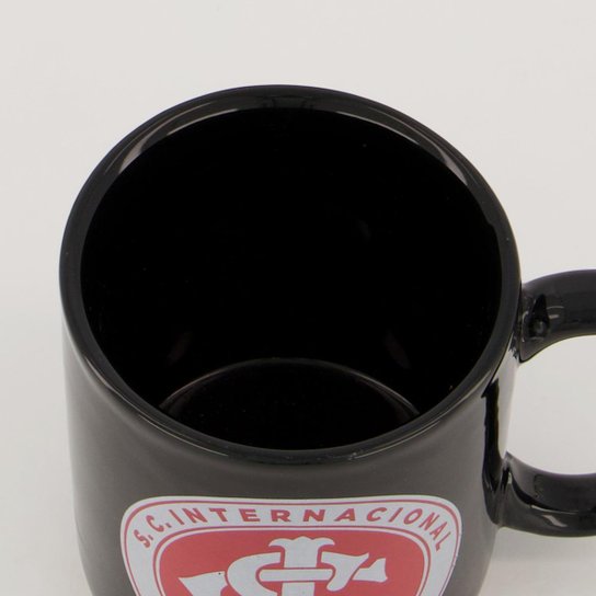 Caneca Internacional Escudo Cerâmica Preto
