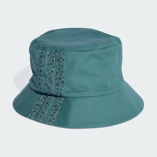 Chapéu Adidas Bucket Estampa de Leopardo Três Listras Moda Esportiva