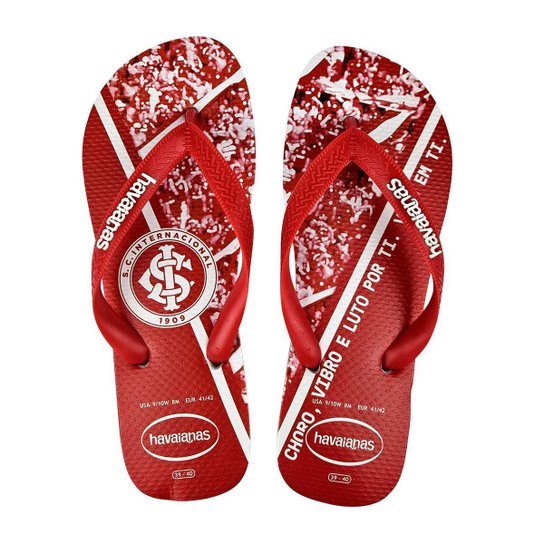 Chinelo Havaianas® Internacional Top Times Futebol Oficial