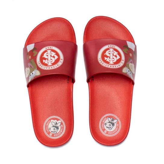 Chinelo Slide Infantil Grendene Cavalinho do Fantástico Internacional Vermelho