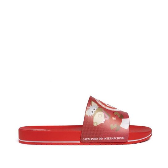 Chinelo Slide Infantil Grendene Cavalinho do Fantástico Internacional Vermelho