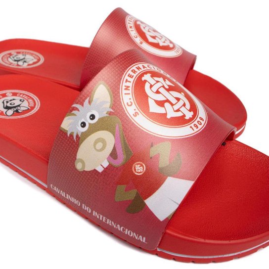 Chinelo Slide Infantil Grendene Cavalinho do Fantástico Internacional Vermelho