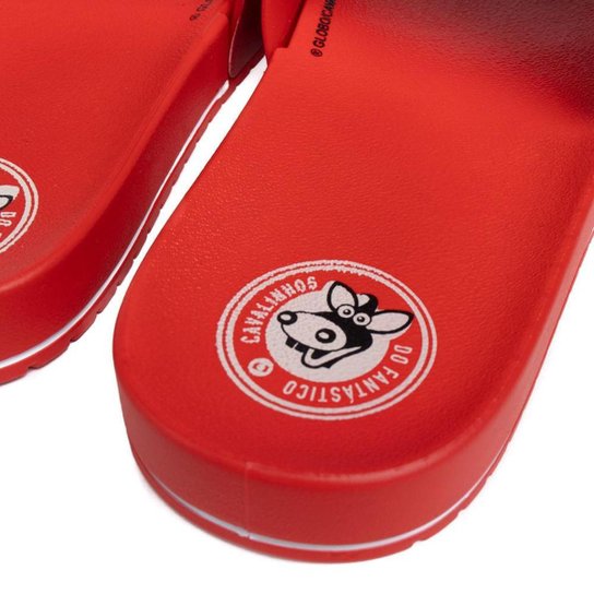Chinelo Slide Infantil Grendene Cavalinho do Fantástico Internacional Vermelho