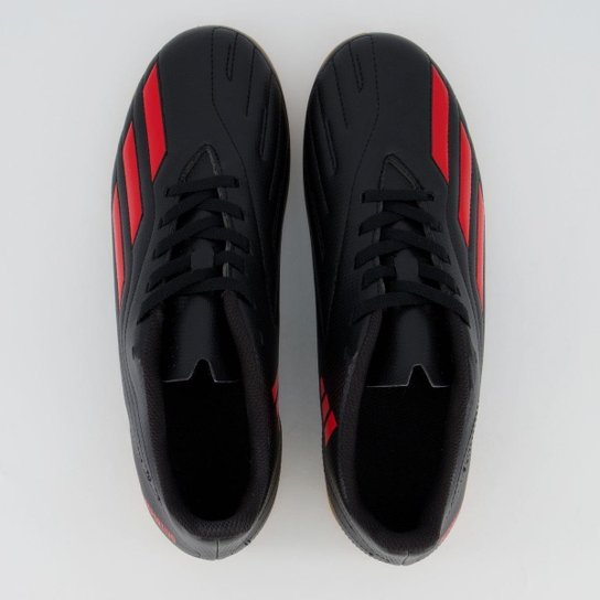 Chuteira Adidas Deportivo II IN Futsal Preta e Vermelha