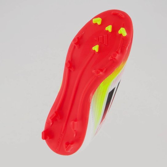 Chuteira Adidas F50 League FG/MG Campo Juvenil Branca