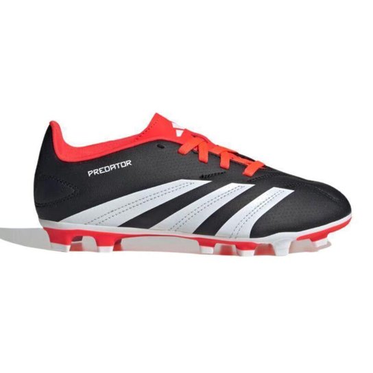 Chuteira Adidas Predator 24 Club Campo Low Jr Preto / Vermelho 28