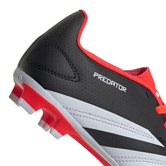 Chuteira Adidas Predator 24 Club Campo Low Jr Preto / Vermelho 28