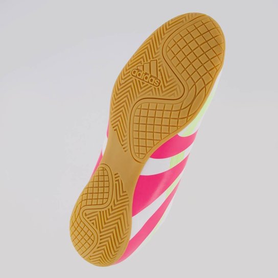 Chuteira Adidas Predator Artilheira 25 Futsal Branca e Rosa