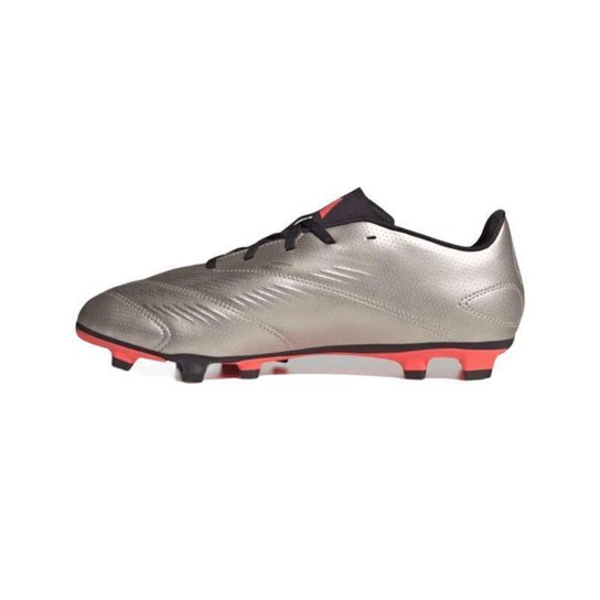 Chuteira Adidas Predator Club Flexible Ground Masculino Preto / Prata 37