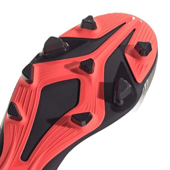 Chuteira Adidas Predator Club Flexible Ground Masculino Preto / Prata 37