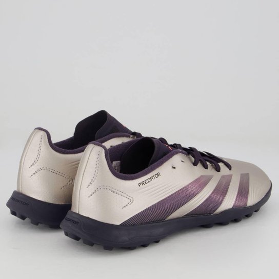 Chuteira Adidas Predator League TF Society Juvenil Prata