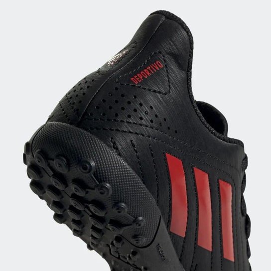 Chuteira Adidas Society Esportiva Preto/Vermelho Fv7914