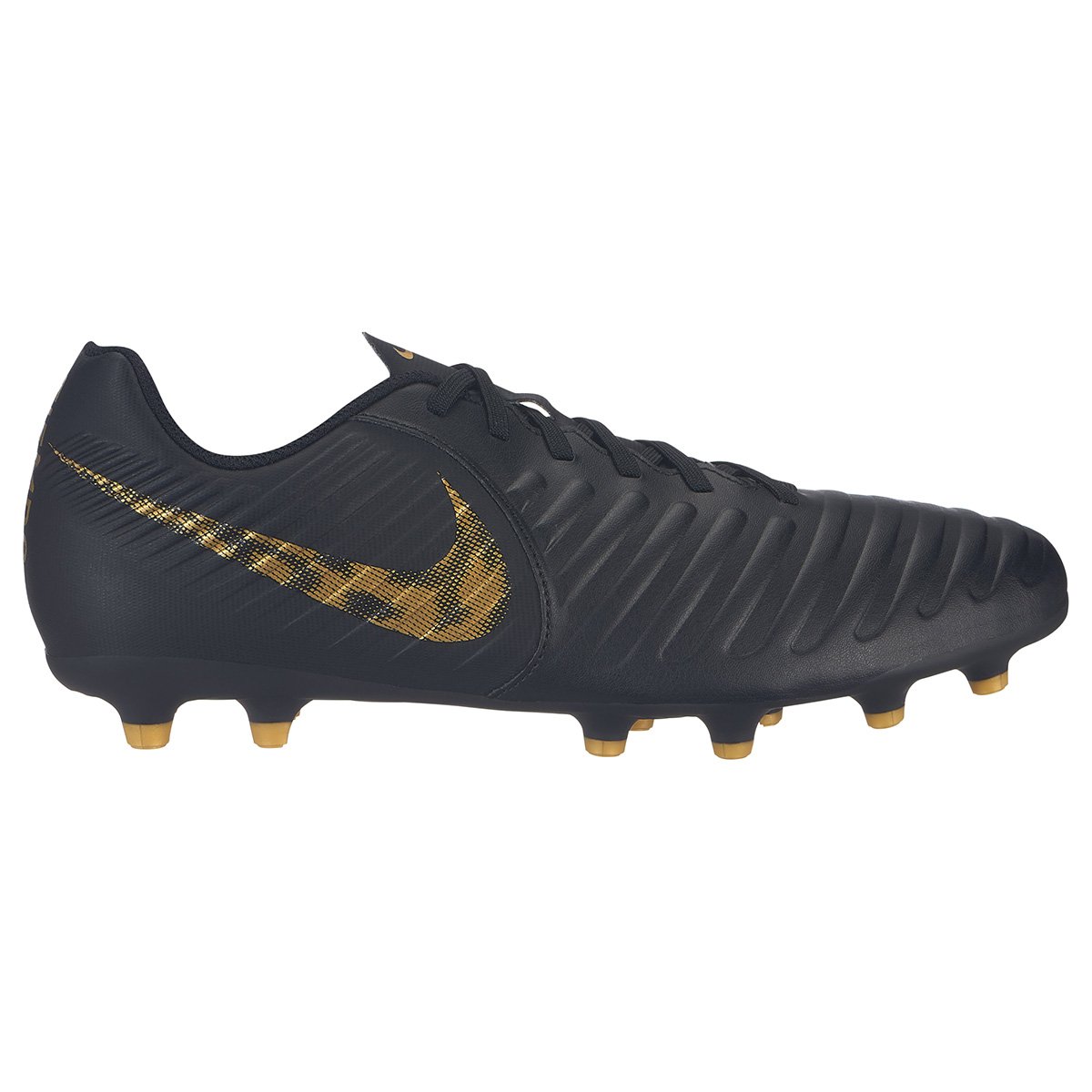 chuteira nike tiempo campo preta