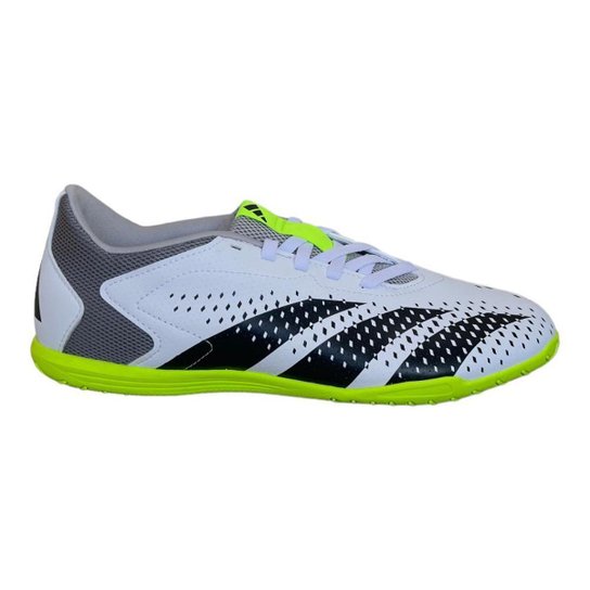 Chuteira Futsal Adidas Predator Accuracy Branca + Preta