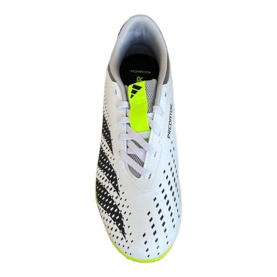 Chuteira Futsal Adidas Predator Accuracy Branca + Preta
