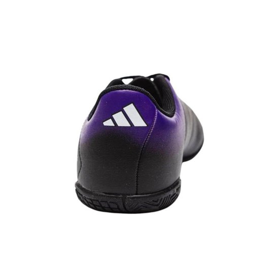 Chuteira Futsal Adidas Rabisco Infantil - Preto e Roxo 26