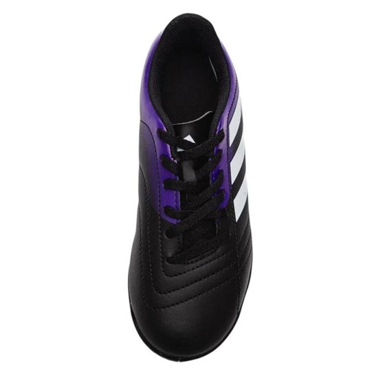 Chuteira Futsal Adidas Rabisco Infantil - Preto e Roxo 34