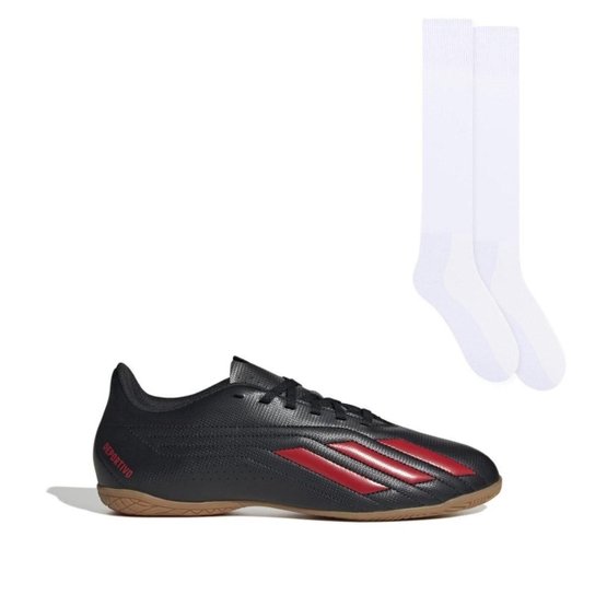 Chuteira Futsal Masculina Deportivo II + Meião Color Sports de Futebol