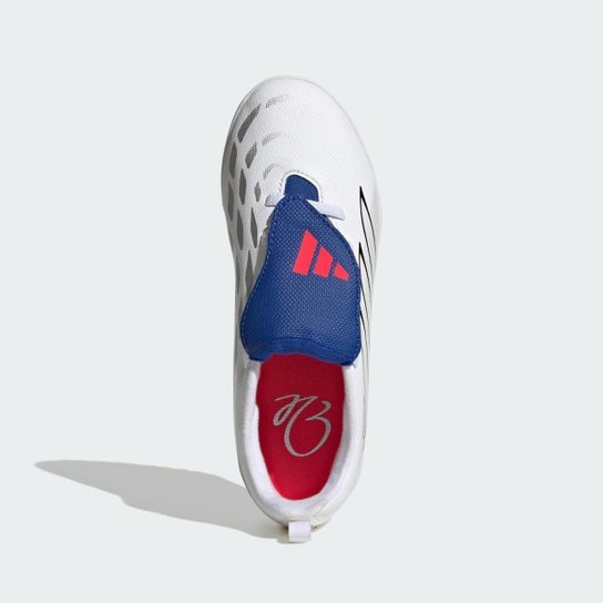 Chuteira Society Infantil Adidas com Cadarços Elásticos e Língua Dobrável Predator Club