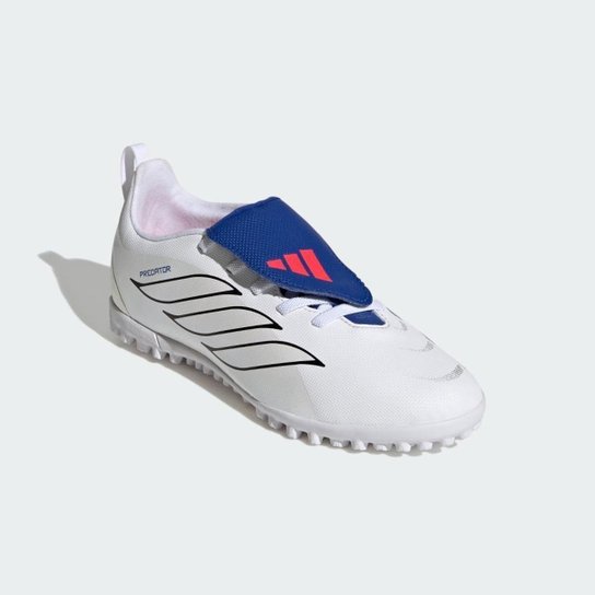Chuteira Society Infantil Adidas com Cadarços Elásticos e Língua Dobrável Predator Club