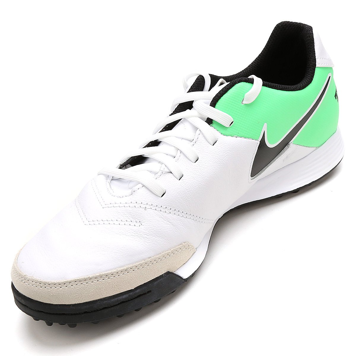 nike tiempo branca e verde