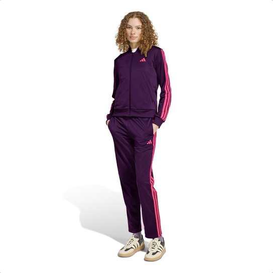 Conjunto Adidas Feminino Essentials 3 Stripes