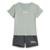 Conjunto Camiseta Essentials Infantil Adidas - Verde Claro+Branco