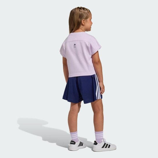 Conjunto Infantil Adidas Camiseta Disney Frozen