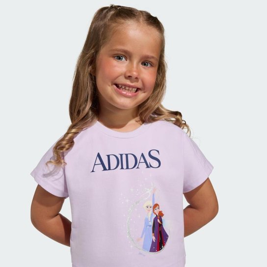 Conjunto Infantil Adidas Camiseta Disney Frozen