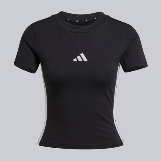 Cropped Adidas 3 Stripes Feminina Preta