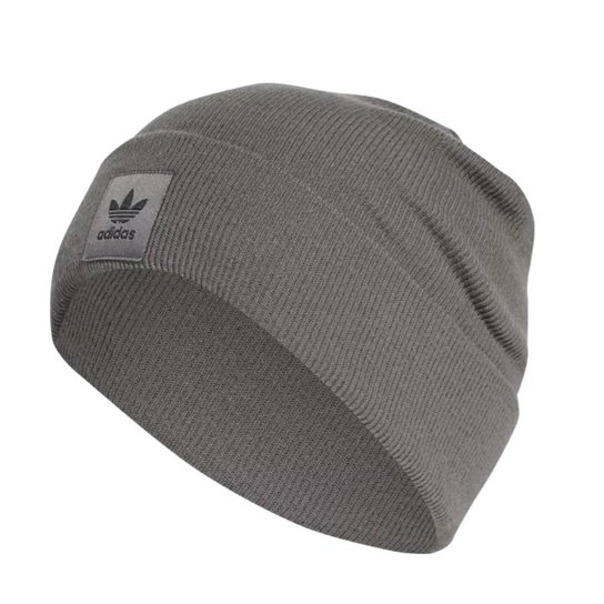 Gorro Touca Adidas Canelado Adicolor - Cinza