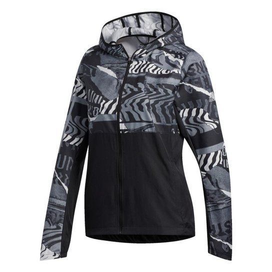 Jaqueta Adidas Corta-Vento Own The Run City Clash Feminina