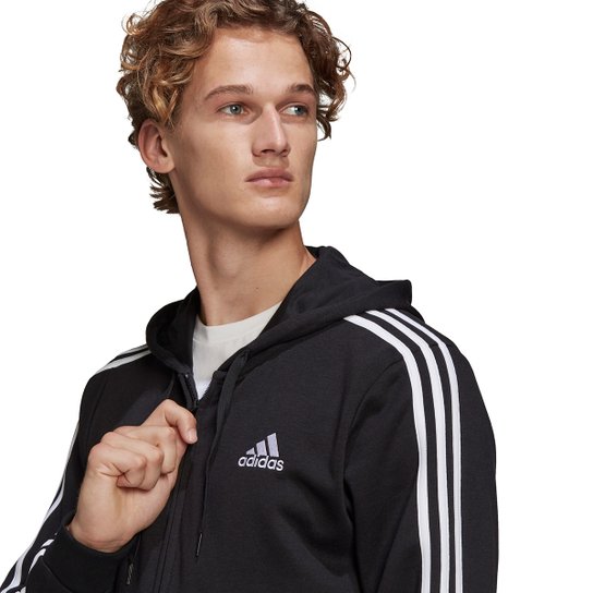 Jaqueta Adidas Essentials 3 Listras Masculina