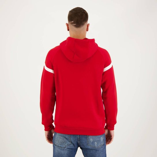 Jaqueta Moletom Internacional Print Vermelha