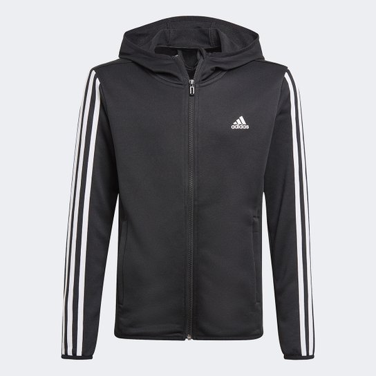 Jaqueta Moletom Slim Infantil Adidas com Capuz Designed 2 Move Menino