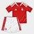 Kit Infantil Internacional 26/27 s/n Torcedor Adidas - Vermelho