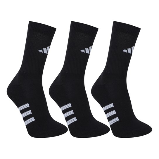Kit Meia Adidas Cano Alto Performance 3 Pares