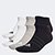 Kit Meia Adidas Cano Baixo c/ 6 Pares - Branco+Preto
